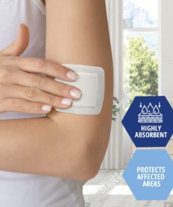 Med PRIDE 6 inch x 6 inch Bordered Gauze-Island Dressing| 25 Pack-Individually Packed Pouches| Wound Dressing with Adhesive, Breathable Borders| Sterile & Highly Absorbent| Latex-Free 6'' x 6'' 15 61gF7N7V3L