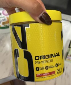 C4 Original Pre Workout Powder Fruit Punch - Vitamin C for Immune Support - Sugar Free Preworkout Energy for Men & Women - 150mg Caffeine + Beta Alanine + Creatine - 60 Servings 60 servings (Pack of 1) 27 61gFGtdPlL