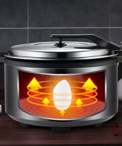 Rice Cooker&Steamer 10L Large Capacity 4-Layer Black Crystal Non-Stick Liner for Household&Commercial Use for 5~16 People Rice Cooker 11 61gG0dX6mML