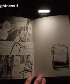 Glocusent USB Rechargeable Book Light for Reading in Bed, Portable Clip-on LED Reading Light, 3 Amber Colors & 5 Brightness Dimmable, Compact & Long Lasting, Perfect for Book Lovers, Kids Blue 65 61gGMGSWuL