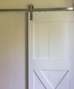 TMS 6 Foot Stainless Steel Country Sliding Barn Wooden Door Hardware Track Set 6 FT (72") 34 61gGrn 9JTL