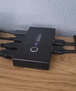 UGREEN USB 3.0 Switch Selector 2 Computers Share 4 USB 3.0 Ports KVM Switcher USB for PC Laptop Keyboard Mouse Printer Scanner One Button Switch Adapter with 2 Pack USB 3.0 Cables 38 61gHAqs2YKL