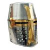 Szco Supplies 14” Decorative Barrel Brass Helm Crusader Helmet (910902) 17 61gILPJjiKL