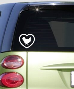 EZ-STIK Heart ChickenF343 Sticker Decal Eggs Incubator Rooster coop Feeder