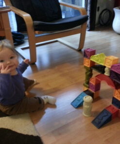 B. toys- Alphabetical Sort & Stack Developmental Baby Blocks- 26 soft blocks for kids & babys- Elemenosqueeze- 6 months + Baby Blocks Set 1 37 61gInsRLEWL 1