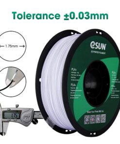 eSUN PLA PRO (PLA+) 3D Printer Filament, Dimensional Accuracy +/- 0.03mm, 1kg Spool, 1.75mm, Cool White 23 61gKvgePiXL