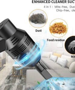 Alternative view of KeepTpeeK Keyboard Vacuum Portable USB Rechargeable Mini Electric for TV Satellite Boxes,Kitchen Stove, Bread Crumbs,Scraps Laptop,Computer,Dusk Piano,Car