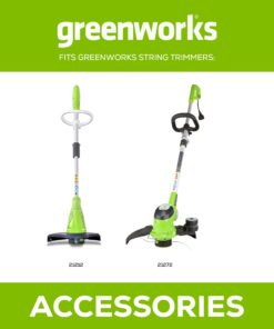 Greenworks 0.065" 3-Pack Dual Line Replacement String Trimmer Line Spool,Black/Blue 12 61gNJqrddfL