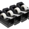Desktop Tape Dispenser - Non-Skid Base - Weighted Tape Roll Dispenser - Perfect for Office Home School (Tape not Included) 4 Pack