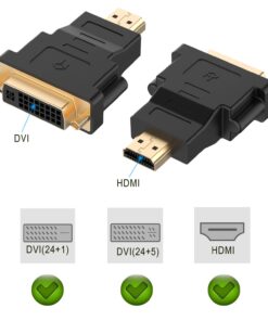 Rankie 2-Pack HDMI (Male) to DVI (Female) Adapter (Black) 8 61gOJnAUcL