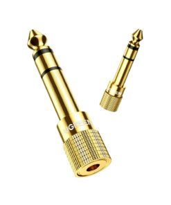 UGREEN 6.35mm 1/4 Male to 3.5mm 1/8 Female Stereo Headphone Adapter Audio Jack Plug Gold Plated for Speaker Headphone Guitar Digital Piano Amp, 2 Pack 42 61gOuwL lAL