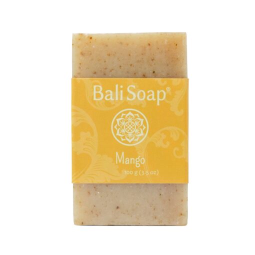 Bali Soap - Mango Natural Soap - Bar Soap for Men & Women - Bath, Body and Face Soap - Vegan, Handmade, Exfoliating Soap - 3 Pack, 3.5 Oz each 3.5 Ounce (Pack of 3)