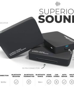 LAYEN i-SYNC - 30 Pin Bluetooth Adapter Receiver for Bose SoundDock and Other 30pin iPod iPhone Music Docking Stations, Hi-Fi, Stereo and Speakers (Not for Cars) 22 61gSbArMy9L