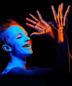 UV Glow Blacklight Face and Body Paint - Neon Fluorescent (0.34oz (Pack of 6)) 0.34 Ounce (Pack of 6) 27 61gTmDjtKUL