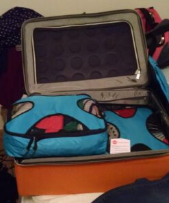 Shacke Pak - 5 Set Packing Cubes - Medium/Small – Luggage Packing Travel Organizers Aqua Teal 29 61gULSbKUkL
