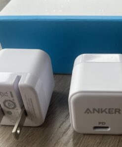 USB C Charger, Anker 2-Pack Fast Charger with Foldable Plug, PowerPort III 20W Cube Charger for iPhone 15/15 Plus/15 Pro/15 Pro Max/14, Galaxy, Pixel 4/3, iPad/iPad Mini, and More(Cable not Included) 2pack White 32 61gUhskqZWL