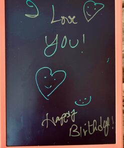 TEKFUN LCD Writing Tablet Doodle Board, 10inch Colorful Drawing Tablet Writing Pad, Girls Gifts Toys for 3 4 5 6 7 Year Old Girls Boys (Pink) Pink 10in 38 61gYM1PyGDL