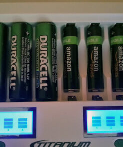 TITANIUM INNOVATIONS 16 Bay Battery Charger/Channel Genius Fast Rechargeable Battery Charger Unit for NiMH AA Batteries/AAA Batteries - MD-1600L - Portable Battery Pack Charger with 2 USB Outlets 26 61gbYHu54gL