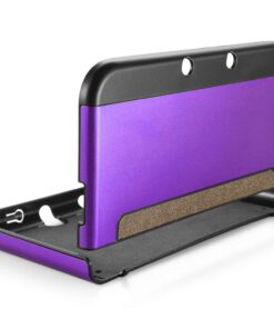 TNP Protective Case Compatible with Nintendo New 3DS XL LL 2015, Purple - Plastic + Aluminum Full Body Protective Snap-on Hard Shell Skin Case Cover New Modified Hinge-Less Design 28 61geARcMXuL