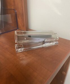 OfficeGoods Acrylic Tape Dispenser - Beautiful Modern Accessory for The Stylish Desk at Home, The Office, or School - Holds Standard, Large & Extra-Large Tape Rolls - Silver 22 61geJJUYGQL