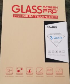 SPARIN 3 Pack Glass Screen Protector Compatible with iPad 6th 5th Generation 9.7 inch/iPad Air 2, Tempered Glass, Alignment Frame 46 61genXZloeL