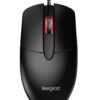 leegicst Wired Optical Computer Mouse - M102 3-Button USB Wired Computer Mice for Computers laptops Chromebook MacBook PC Computer (Black) Black