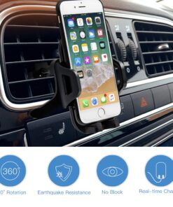 SONKIR Car Phone Mount, Dashboard & Windshield Cell Phone Holder Stand with One-Touch Design 360° Rotation for All Smartphones 23 61ghTXyam L 2