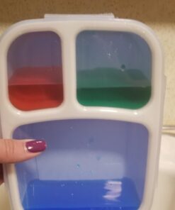 Leakproof, 3 Compartment, Bento Lunch Box, Airtight Food Storage Container (1 Pc) - Blue 54 61gjTDrT0jL