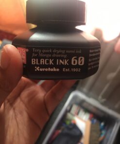 Kuretake Zig Cartoonist Highly Opaque Pen Ink, Black 13 61gjfwdEVL