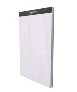 Amazon Basics Quad-Ruled Graph Paper Pad, Pack of 2, 8.5 Inch x 11.75 Inch, White 30 61gkCMCYcGL