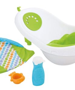 Fisher-Price 4-in-1 Sling 'n Seat Tub, Green, Convertible Baby to Toddler Bath Tub with Seat and Toys Standard Packaging 19 61gkpqWp59L