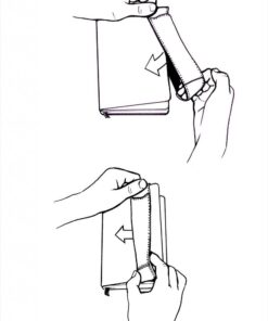 QUIVER Pen Holder for Notebook, Double Pen Holder, Full Grain Leather, Elastic, Reusable, Non-Adhesive, Fits A5 Notebooks, Journals, Planners, and Tablet Cases 8-8.5 Inches (20.3-21.5 cm) Tall 13 61gkrNY1LGL