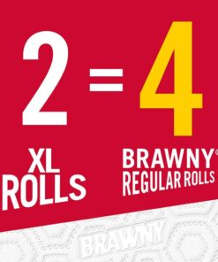 Brawny Paper Towels, 16 XL Rolls, Pick-A-Size, White, 16 = 32 Regular Rolls 8 Rolls (Pack of 2) 32 61godONZWlL