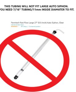 Fermtech Food Grade Vinyl Tubing - 10 feet 5/16 ID - 7/16 OD, Clear 10 61golZSUegL