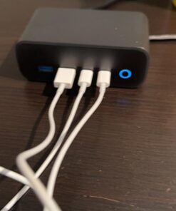 Anker 525 Charging Station, 7-in-1 USB C Power Strip for iphone13/14, 5ft Extension Cord with 3AC,2USB A,2USB C,Max 65W Power Delivery Desktop Accessory for MacBook Pro, Home, Office (Phantom Black) Phantom Black-Round Extension Cord 40 61gs0XI1P7L