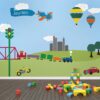 My Wonderful Walls Trains, Airplanes, Cars Room - Wall Stencils for Painting a Boys Room Transportation Theme Wall Mural 23 61gs4nDesYL