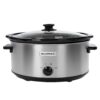 Magnifique 8 Quart Slow Cooker Oval Manual Pot Food Warmer with 3 Cooking Settings, Stainless Steel Manual Stainless Steel 8 QT 42 61gtSyQd nL