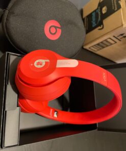 Beats Solo3 Wireless On-Ear Headphones - Apple W1 Headphone Chip, Class 1 Bluetooth, 40 Hours of Listening Time, Built-in Microphone - Red (Latest Model) Without AppleCare+ 35 61gtYtC4QKL