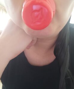 Fullips Lip Plumper Tool - Medium Oval with Bonus Large Round Enlarger - Self Suction Plumping Device For Fuller Lips - Plump in Seconds - Natural Instant Lip Enhancement Kit - Red Plastic Plumpers 36 61gvoazPBL