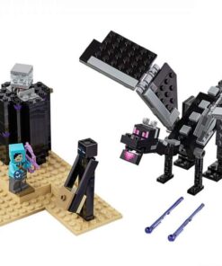 Alternative view of LEGO Minecraft The End Battle 21151 Ender Dragon Building Kit Includes Dragon Slayer and Enderman Toy Figures for Dragon Fighting Adventures (222 Pieces)