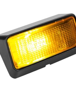 Lumitronics RV 12V LED Exterior Porch Utility Light - Clear & Amber Lenses (Black) No Switch - LED Black Base 21 61gxGh4 iL