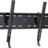 PERLESMITH Tilting TV Wall Mount Bracket Low Profile for Most 23-60 inch LED LCD OLED, Plasma Flat Screen TVs with VESA 400x400mm Weight up to 115lbs, Fits 16" Wood Stud Black
