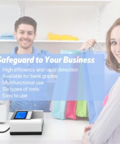 Counterfeit Bill Detector, Rechargeable, 4 Way Direction USD & EUR Bill Checker Machine, with Infrared, Magnetic and Ultraviolet Sensors, Easy Pass/Fail Indicator Portable Rechargeable white 12 61h0DGSOFsL