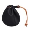 BLESSUME Medieval Pouch Drawstring Bag Renaissance Viking Costume Belt Pouch Waist Bag (Black 2) Black 2 12 61h1iWugmL