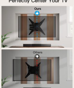 PERLESMITH Full Motion TV Wall Mount for 26-60 Inch TVs, UL-Listed TV Mount with Articulating Arms Swivels Tilt Extension - Wall Mount TV Brackets VESA 400x400 Fits LED LCD OLED 4K TVs Up to 70 lbs 32 61h2LXXzQKL