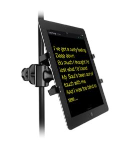 IK Multimedia iKlip Xpand Tablet Holder for mic Stands, fits iPad and Android Tablets Between 7" to 12.9" with an Adjustable 360° Swivel and Soft-Touch fit 20 61h4R1ygOfL