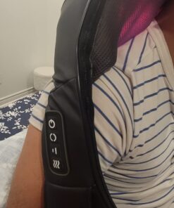 Snailax Shiatsu Neck and Shoulder Massager - Back Massager with Heat, Deep Kneading Electric Massage Pillow for Neck, Back, Shoulder,Foot,Body Black 632 36 61h4mbx9TbL