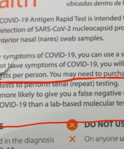 iHealth COVID-19 Antigen Rapid Test, 1 Pack, 5 Tests Total, FDA EUA Authorized OTC at-Home Self Test, Results in 15 Minutes with Non-invasive Nasal Swab, Easy to Use & No Discomfort 38 61h5xnJN5iL