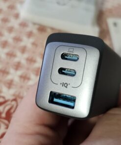 Anker USB C Charger, Anker GaNPrime 65W, 3-Port Fast Compact Foldable Wall Charger for MacBook Pro/Air, iPad Pro, Galaxy S22/S21, HP Spectre, Note 20/10+, iPhone 14/Pro, Pixel, and More Phantom Black 51 61h6c2lHDPL