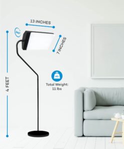 Northern Light Technologies Flamingo 10,000 Lux Bright Light Therapy Floor Lamp, Black, 4 Foot 21 61h6kmry8uL